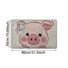 Thảm lót sàn phòng tắm hình heo dễ thương, có thể giặt được, thích hợp cho lối vào, phòng tắm, nhà bếp và phòng ngủ, có thể dùng làm thảm lót sàn hoặc đồ trang trí nhà cửa, phù hợp sử dụng trong nhà và ngoài trời. - nhiều màu - Xem 12