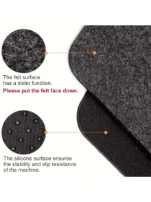 1pc Heat Resistant Non-Slip Silicone Air Fryer Mat, Heat Resistant Up To 250°C/482°F, Waterproof And Oil-Proof Kitchen Mat Suitable For Air Fryer, Microwave Oven, Oven, Black - Black - View 5