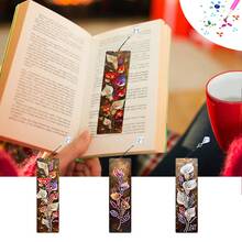 3pcs Diamond Painting Kits With Pendant Bookmarks, Flower Pattern, Acrylic Material, Includes Irregular Diamond Mosaic Art, Suitable For Home, Office, School, Thanksgiving Gift - View 17