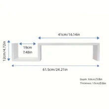 Bộ 2 kệ treo tường bằng gỗ đa năng, giá treo tường chắc chắn, chịu lực tốt, thích hợp để đựng sách, khung ảnh, đồ trang trí và cây cảnh, tiết kiệm không gian cho phòng khách, phòng ngủ, hành lang và văn phòng, hoàn hảo cho trang trí nhà cửa, phong cách La Mã và trang trí phòng ngủ. - màu đen - Xem 6