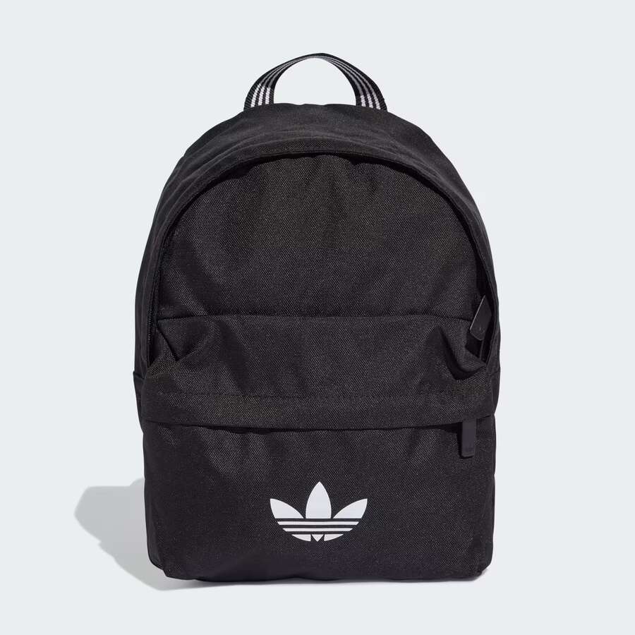 Adidas Logo-Print Small Backpack  JX0217 - 黑色 - 查看 1