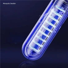 OBOVAY 2-In-1 180° Rotatable USB Rechargeable Electric Mosquito Swatter With UV Mosquito Killer Lamp, Home Use - Multicolor - View 7