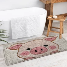 Thảm lót sàn phòng tắm hình heo dễ thương, có thể giặt được, thích hợp cho lối vào, phòng tắm, nhà bếp và phòng ngủ, có thể dùng làm thảm lót sàn hoặc đồ trang trí nhà cửa, phù hợp sử dụng trong nhà và ngoài trời. - nhiều màu - Xem 6