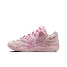 Nike KD 18 "Aunt Pearl" EP Basketball Shoes, Comfortable, Durable, Breathable, Supportive, Traction, Pink, Men - 粉色 - 查看 17