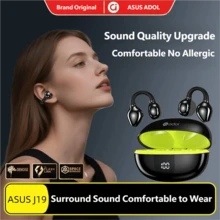 Tai nghe Bluetooth kẹp tai ASUS J19 khử tiếng ồn, hỗ trợ gọi điện, chơi game, thể thao, thời lượng pin dài, âm thanh vòm HD HiFi, tai nghe trợ thính có micro tích hợp, tai nghe không dây Bluetooth ASUS Adol OWS chính hãng. - Xem 2