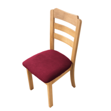 1/2/4/6 piezas Fundas de silla de felpa de maíz, fundas de asiento de silla a prueba de polvo adecuadas para sillas de comedor, fundas de silla extraíbles y lavables para cocina, comedor - Multicolor - Ver 33