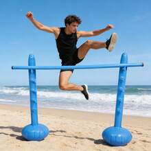 1 Set Inflatable High Jump Bar, Outdoor Sports Hurdle, Adjustable Height Inflatable High Jump Bar, Beach Party Fun Gathering Game Props - View 4