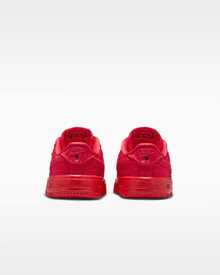 Nike Air Force 1 Low Lace Boys' Toddler White Casual Sneakers IF1674-100 | Court-To-Street Style, Iconic Silhouette - 紅色 - 查看 5