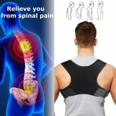 Back Support Posture Correctors Suitable For Men And Women In Autumn And Winter, Shoulder Straighteners, Adjustable Full Back Support, Upper And Lower Back Relief - Scoliosis, Hunchback, Hump, Thoracic Spine, Spinal Correctors Exercise Waist Belt Suitable For Workout Home Sports And Walk