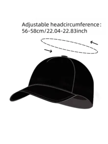 1pc Embroidered Letter Flat-Brim Cap, Suitable For Spring, Autumn, Street Dance, Hip-Hop, Teenagers, Students, Baseball Cap, Summer, Unisex, Versatile, Sun Hat - Hip Hop Hat - View 7