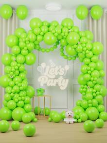 84/126/167/230/314pcs Mint Green Balloons - 18"/12"/10"/5" Mint Green Latex Balloon Arch/Garland Set, Suitable For Wedding, Birthday Party, Baby Shower, Gender Reveal, Graduation, Halloween, Dinosaur, Jungle, Golf, Soccer Themed Decoration - View 2