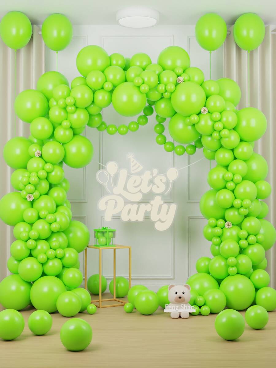 84/126/167/230/314pcs Mint Green Balloons - 18"/12"/10"/5" Mint Green Latex Balloon Arch/Garland Set, Suitable For Wedding, Birthday Party, Baby Shower, Gender Reveal, Graduation, Halloween, Dinosaur, Jungle, Golf, Soccer Themed Decoration