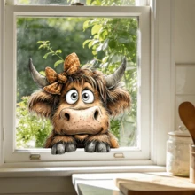 Highland Cow Window Stickers