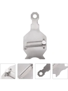 1pc Adjustable Cheese Slicer, Butter Cutter Kitchen Tool With Serrated Design, Multi-Function Thickness Adjustable Small Gadget - Silver - View 6