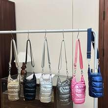 1pc Outdoor Water Bottle Sleeve, Water Bottle Bag, Bicycle Water Bag, Casual Shoulder Bag, Sports Crossbody Bag, Minimalist Down Small Square Bag, Fashionable Warm Water Bottle Pouch, Convenient Storage For Water Bottle, Phone, Keys, Outdoor Sports Cycling Accessories, Camping Hiking - Multicolor - View 4