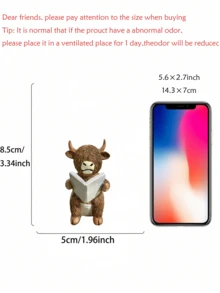 这款手工树脂摆件描绘了一头可爱的苏格兰高地牛正在享受惬意的泡泡浴，它拥有精致蓬松的毛发和迷人的表情。无论是摆放在浴室置物架、梳妆台、客厅茶几还是玄关边桌，都能为您的空间增添一丝俏皮温馨的气息。这款独特吸睛的摆件，是动物爱好者和追求趣味家居装饰人士的理想之选。 - A - 查看 11