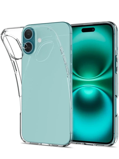 Funda de teléfono transparente de silicona suave para iPhone 17, 16, 16e, 15, 14, 13, 12, 11 Pro Max, Mini Plus. Funda de teléfono transparente de silicona TPU flexible y delgada para iPhone SE3, SE2, 8, 7, 6 Plus. Diseño ultradelgado, agarre cómodo, protección a prueba de golpes.
