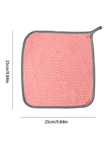 5/10/20pcs Coral Fleece Dish Cloths, Absorbent Kitchen Cleaning Rags, Dish Towels, Suitable For Small Businesses/Retailers, Kitchen, Bathroom, Home, Household Suppliers - Multicolor - View 8
