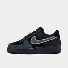 Nike Air Force 1 '07 LV8 'Black Dark Smoke' Men's IB6842-002 - 黑色深煙灰 - 查看 1