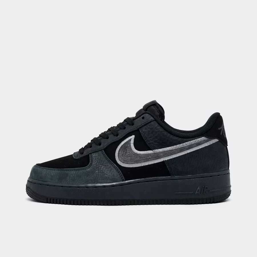 Nike Air Force 1 '07 LV8 'Black Dark Smoke' Men's IB6842-002 - 黑色深煙灰 - 查看 1