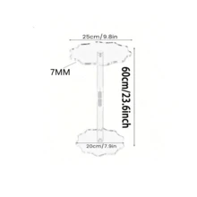 طاولة جانبية من الأكريليك - طاولة جانبية صغيرة حديثة، مناسبة للغرفة المعيشية والنوم والمكتب والخارج، سهلة التركيب والتفكيك - متعدد الألوان - مشاهدة 9