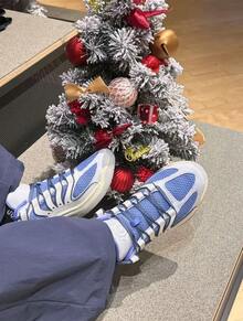 Giày bóng rổ cổ thấp Nike KD 18 EP đa năng, thoải mái, bền bỉ và thoáng khí, dành cho nam, màu xanh dương và trắng. - Xanh và trắng - Xem 10