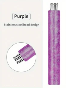 1pc Flower Nail Art Dotting Pen, Ballpoint Pen Design, Nail Art Painting Brush Tool, Suitable For Drawing, Carving, Rhinestone Inlaying, DIY Nail Salon Supplies - Multicolor - View 9