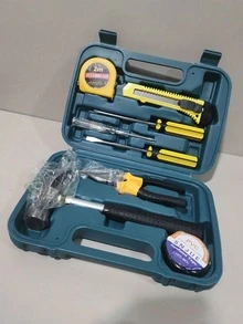 Multi-Functional Household Hardware Tool Kit, Portable Tool Box Set, Ideal Gift - 9-piece Mixed Set - View 2