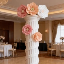 12-Piece Paper Flower Bouquet Set, Featuring Crepe Paper Decorations, Suitable For Engagement Parties, Wedding Parties, Bridal Showers, Birthday Parties, Wall Decorations, Mother's Day, Holiday Outdoor And Indoor Decorations, Wedding Decorations, Bedroom, Bathroom, Window Sill, Front Door, Patio, And Commercial Space Decorations. - A - Xem 4