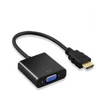 Bộ chuyển đổi HDTV sang VGA sạc nhanh, 1 cái, có âm thanh, độ phân giải 1080P không bị nhòe, chống trầy xước, cắm là chạy, phù hợp với máy tính, máy tính bảng, TV, màn hình, máy chiếu, gia đình, văn phòng, thuyết trình, họp. Thiết kế đa năng, quà tặng mùa xuân. - màu đen - Xem 7