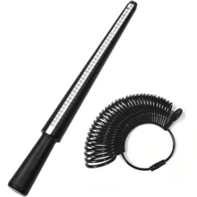 Bộ máy uốn nhẫn đa năng, dụng cụ làm khuôn nylon, bộ dụng cụ đo/tạo hình nhẫn Anh/Mỹ, dụng cụ đo kích thước nhẫn 4 trong 1, khăn lau trang sức, dụng cụ uốn nhẫn làm trang sức. - Nhiều màu - Xem 13