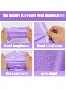 50pcs/10pcs Large Thick Courier Mailing Bags, Sealed Packing Bags, Storage Logistics Packaging Bags, Clothes Delivery Packing Bags - Purple - View 4