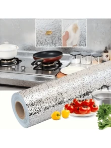 1 Roll Kitchen Backsplash Stickers, 16ft/10ft/3ft , Self Adhesive Drawer Liner Peel And Stick Foil Wallpaper Cabinets Shelf Sticker - View 8