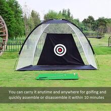 2M Large Golf Practice Net Driving Netting Hitting Nets Chipping Cage Training - Black - View 7
