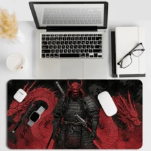 1pc Medieval Knight & Dragon Castle Theme Gaming Mouse Pad - Ultra Smooth Non-Slip Waterproof Rubber Base With Stitched Edges - Durable Office Home Desktop Mat | Immersive Atmosphere | Smooth Surface Large Mouse Pad Office Desk Desk Office Supplies Office Decor Office Desk Desk Office Accessories Desk Mat Mousepad Study Table Mouse Pad For Desk Desk Decor - Multicolor - View 3
