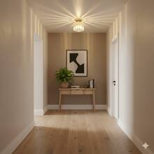 1 đèn âm trần pha lê sang trọng hiện đại, kiểu dáng tròn sáng tạo, sử dụng bóng đèn E27, thích hợp cho phòng ngủ, phòng khách, tiền sảnh, hành lang và tủ quần áo (không bao gồm bóng đèn). - Nhiều màu - Xem 3