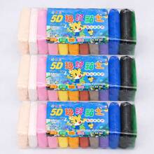 Set de plastilina colorida 5D con textura suave y elástica para crear figuras llamativas, estimular la imaginación y disfrutar horas de juego creativo lleno de colores vibrantes - Multicolor - Ver 4