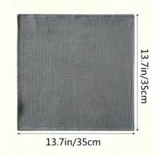 3/6pcs Waffle Dishcloths, Solid Color Kitchen Cleaning Rags, Thickened Absorbent Towels, Mixed Colors - 35*35CM - View 5