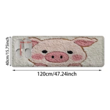 Thảm lót sàn phòng tắm hình heo dễ thương, có thể giặt được, thích hợp cho lối vào, phòng tắm, nhà bếp và phòng ngủ, có thể dùng làm thảm lót sàn hoặc đồ trang trí nhà cửa, phù hợp sử dụng trong nhà và ngoài trời. - nhiều màu - Xem 15