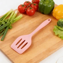 1/2pcs Silicone Slotted Spatula, High Heat Resistant Soft Kitchen Tool For Frying Fish, Eggs, Pancakes, Non-Stick, Dishwasher , Black - Multicolor - View 14