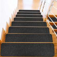 5pcs Black Matte Anti-Slip Tape, PVC Stair Treads Non-Slip Strips Self-Adhesive Anti-Skid Pads - Matte Black - View 7
