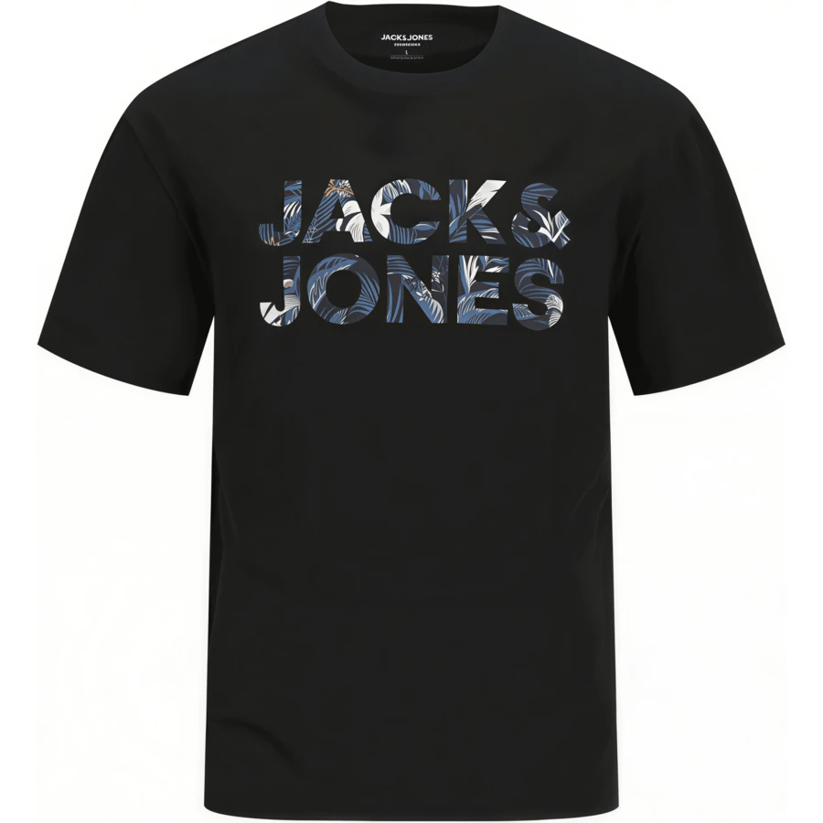 JACK & JONES Jjebryan Corp Logo Tee SS O-Neck Noos Men's T-Shirt (1-Pack) - Black - View 1