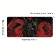 1pc Medieval Knight & Dragon Castle Theme Gaming Mouse Pad - Ultra Smooth Non-Slip Waterproof Rubber Base With Stitched Edges - Durable Office Home Desktop Mat | Immersive Atmosphere | Smooth Surface Large Mouse Pad Office Desk Desk Office Supplies Office Decor Office Desk Desk Office Accessories Desk Mat Mousepad Study Table Mouse Pad For Desk Desk Decor - Multicolor - View 8