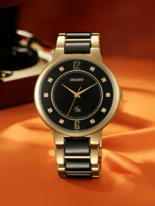 Đồng hồ Orient Classic Silver Steel & Black Dial, dòng FQC0J thanh lịch, mặt số analog tối giản, dây đeo thép không gỉ cao cấp thân thiện với da, thích hợp cho công sở, kinh doanh, các dịp lễ kỷ niệm, dành cho cả nam và nữ, mang lại vẻ ngoài rạng rỡ, là món quà cao cấp dành tặng anh/cô ấy nhân dịp sinh nhật, chống nước, đồng hồ nam/nữ - FQC0J003B0 - màu đen - Xem 8