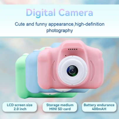 Reletech Cute Portable Mini Camera For Teens – 2.0" Clear Screen, Simple & Adorable Design(X2L)