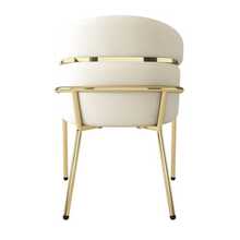 Dining Chair, Simple, Light And Luxurious, Living Room, Bedroom, Chaise Longue, Four Metal Legs, Velvet, Beige [Shipping Ref: Wf317939aab] - Light Brown - View 9