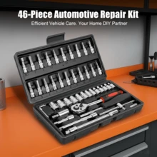 Automotive Repair Tool Kit, Wrench Tool Set, Ratchet Wrench Set, Household Hardware Repair Tools, Durable Metal Home Tools Combo, Designed For Mechanics And Enthusiasts, Providing Comprehensive Repair Tools - Multicolor - View 4