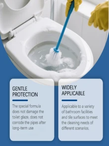 JUE FISH Toilet Cleaner - Household Bathroom Toilet Cleaner, Removes Stains, Reduces Odor, Descales. This Toilet Cleaner Is Specially Designed For Household Bathrooms. It Strongly Penetrates And Dissolves Stubborn Limescale, Urine Stains And Dirt. Just One Wipe And It's Clean, Saving Time And Effort. It Quickly Breaks Down The Source Of Odors - Liquid - View 5