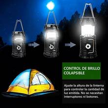 3-In-1 LED Solar Flashlight, Rechargeable Flashlight, Outdoor Lamp - Waterproof, Foldable And Portable For Emergencies, Fishing, Hiking, Outdoor And Indoor Use - Random - View 7