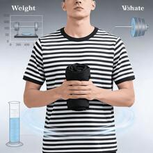 Men's Striped T-Shirt - Light Grey - View 2